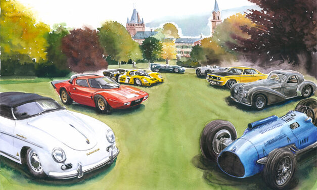 Auto-Ausstellung im Schlosspark Weinheim